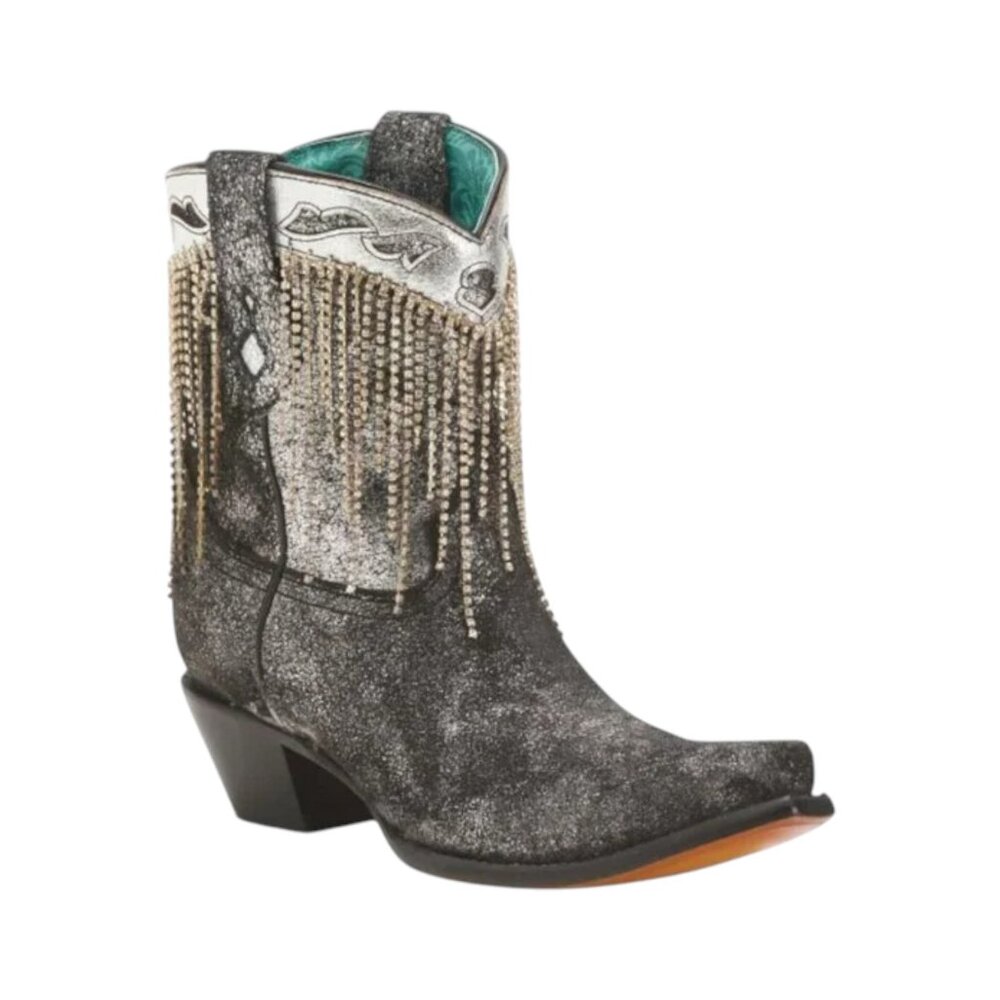 CORRAL BOOTS Made In Mexico Leather Embroidery And Crystals Western Boots - Picture 3 of 6